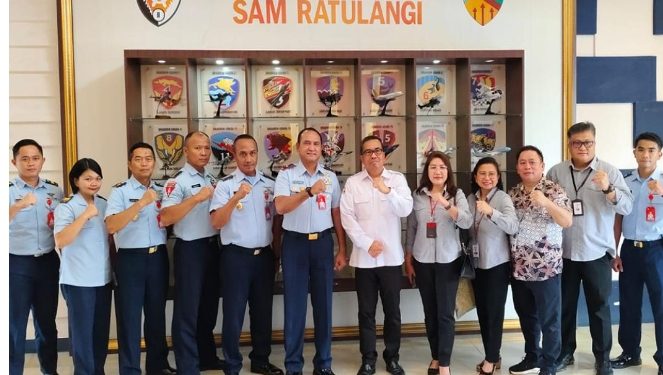 Mengelola Keuangan Institusi, BSG Dan Lanud Samratulangi Manado Jalin Kerja Sama. Manado, Rabu 27/3/2024.