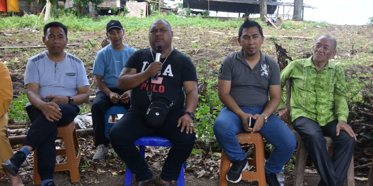 Terkait Dengan Keamanan BMI Kota Bitung Siap Mengawal Dan Mengawasi Tanah Dyang Tanjung Merah, Bitung 22/4/2024.