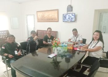 Bahas Lahan Yang Bersertifikat HPL Bersama Kepala BPN Kota Bitung, 24/4/2024.