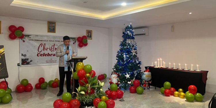 Perayaan Menyambut Natal Keluarga Besar UPTD Persampahan Dinas PUPRD Sulut. Manado, 11/12/2024.