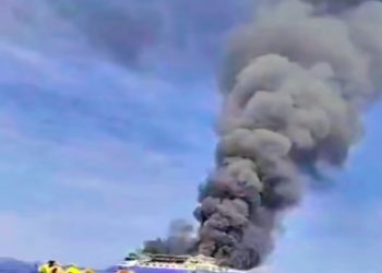 Kejadian Laka Laut Terbakarnya K.M Barcelona V Rute Talaud – Manado. 21/07/2025.