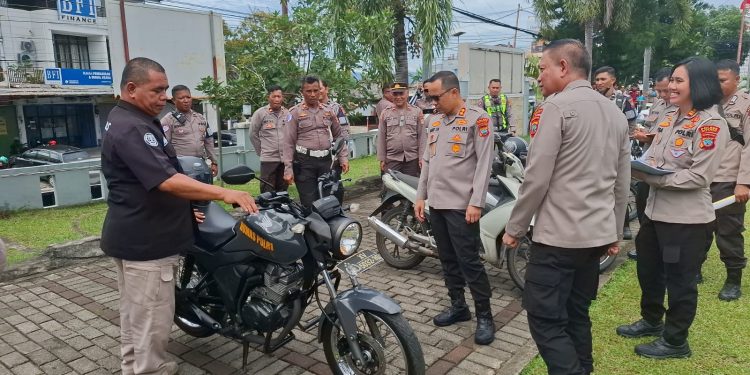Kapolres Bitung Tekankan Kendaraan Dinas Merupakan Sarana Penting Dalam Mendukung Pelaksanaan Meningkatkan Kinerja Kepolisian.
