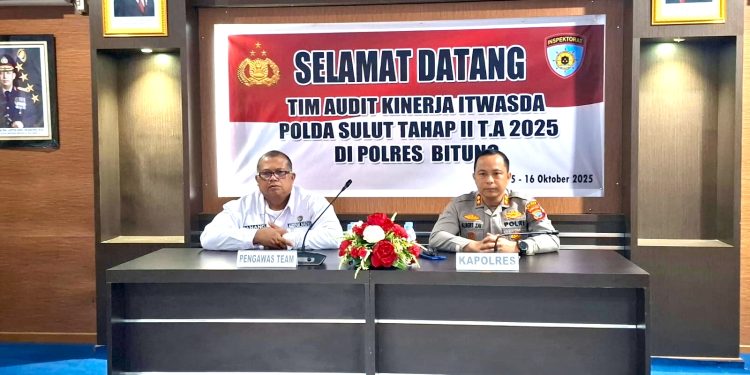 Dengan Adanya Audit Kinerja Polda Sulut, Polres Bitung Komitmen Meningkatkan Pelayanan Kepada Masyarakat.
