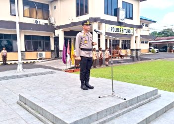 Kapolres Bitung Pimpin Upacara Pembukaan Perkemahan Dikcaprasa Saka Bhayangkara Angkatan IX.