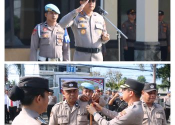 Kapolres Bitung Pimpin Pelantikan Pamapta Polres Bitung, Berkomitmen Meningkatkan Pelayanan Dan Memberi Rasa Aman Kepada Masyarakat