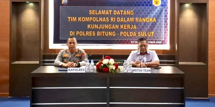 Polres Bitung Terima Kunjungan Kerja Tim Kompolnas RI Wujud Sinergi Dalam Penguatan Pelayanan Publik Kepolisian
