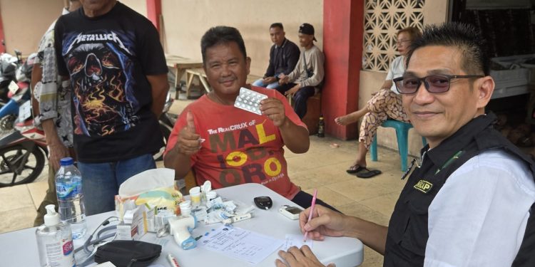 Polres Bitung Adakan Bakti Kesehatan Untuk Mendukung Program Ketahanan Pangan Dan Meningkatkan Kesejahteraan masyarakat.