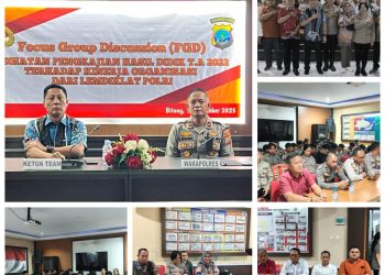 Lemdiklat Polri Gelar Pengkajian Hasil Didik T.A.2022 di Polres Bitung.