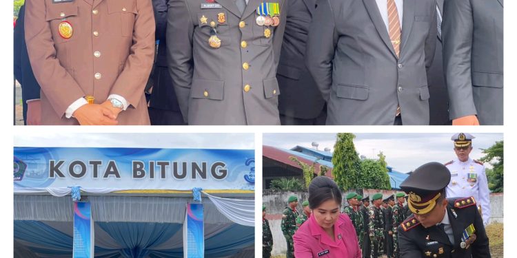 Kapolres Bitung Ikuti Upacara dan Tabur Bunga Peringatan Hari Pahlawan Ke-80 Tahun 2025