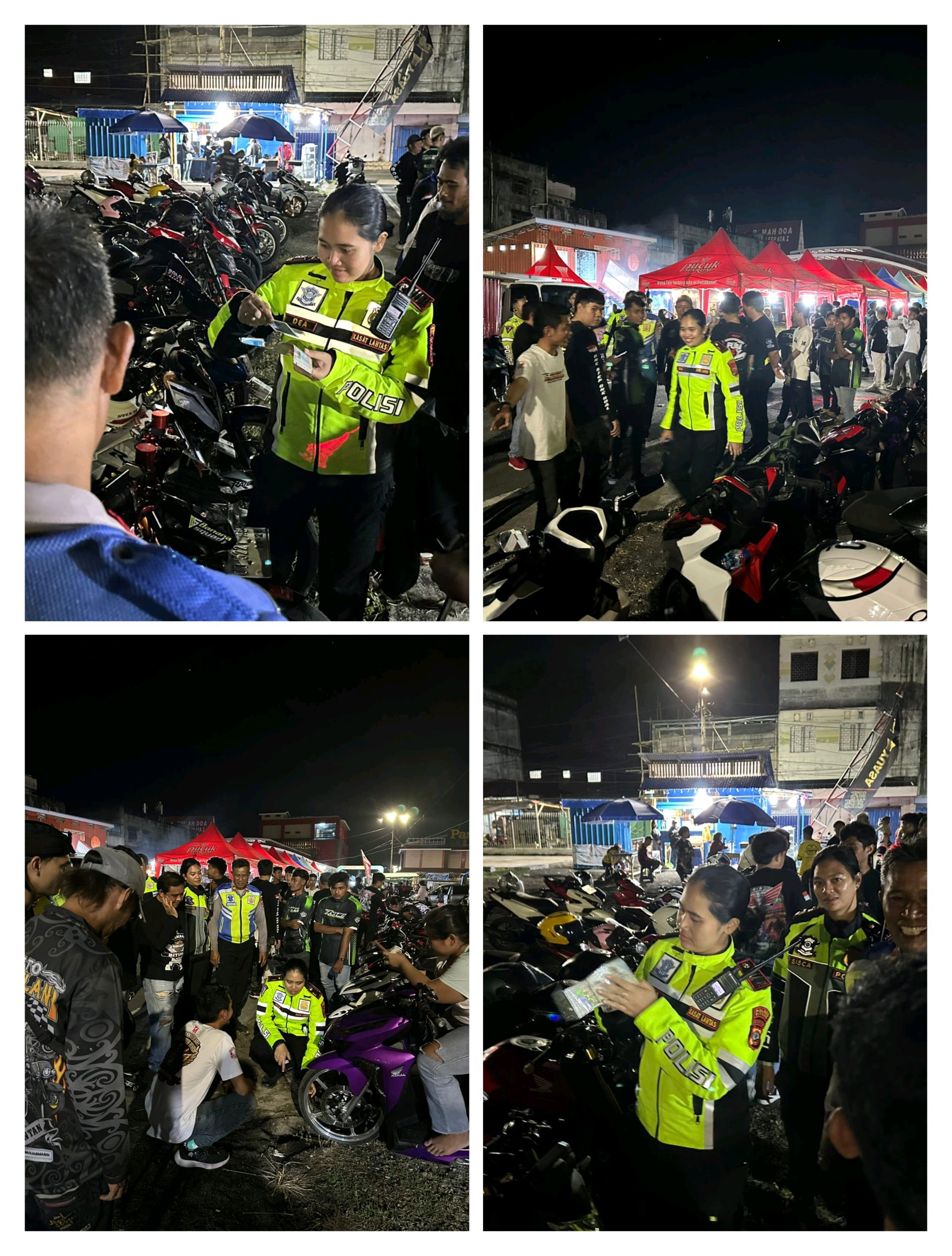 Sat Lantas Bitung Gelar Giat Edukasi Serta Imbauan Keselamatan Bagi Komunitas Motor