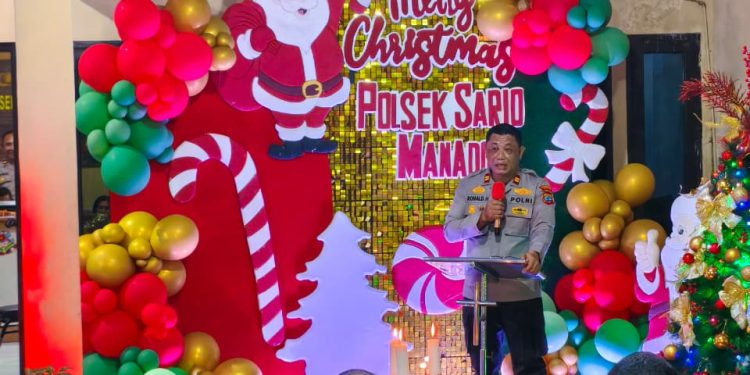 Polsek Sario Gelar Ibadah Menyambut Natal Yesus Kristus Oikumene Bersama  Stake Holder/ Mitra