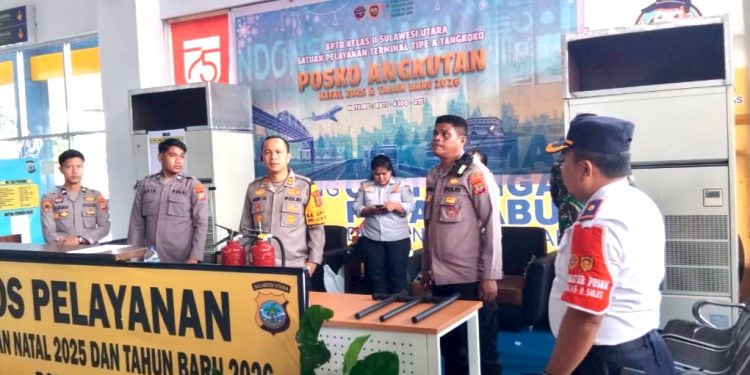 Kapolres Bitung Tinjau Kesiapan Pos OPS Lilin 2025 Pastkan Keamanan Natal dan Tahun baru
