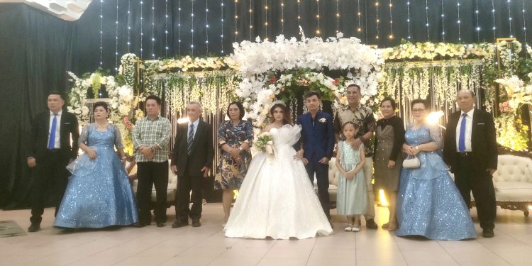 Resepsi Pernikahan Ariel dan Angel di Gelar di Aula Santo Josep Bethesda