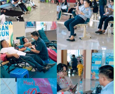 Wujudkan Nilai Kemanusiaan,BPTD Kelas II SULUT Kumpulkan Puluhan Kantong Darah di Tiga Terminal Tipe A