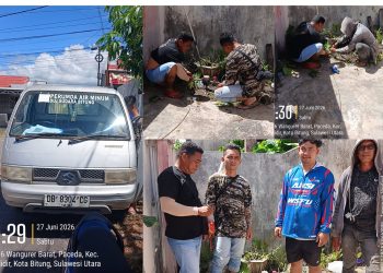 Respon Cepat PDAM Kota Bitung, Saluran Air di Perumahan Cllifor Blok D No. 26 Kembali Berfungsi