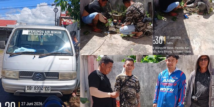 Respon Cepat PDAM Kota Bitung, Saluran Air di Perumahan Cllifor Blok D No. 26 Kembali Berfungsi