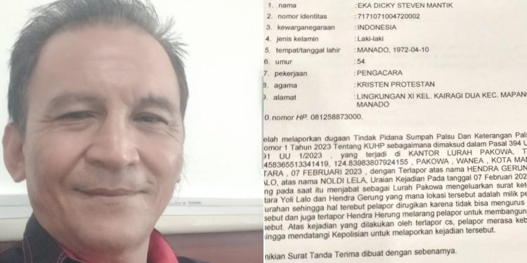 Ketua BPW PAI Sulut dan Dirjen LPKN Sulut Laporkan Lurah Pakowa ke Polda Sulut Terkait Dugaan Mafia Tanah