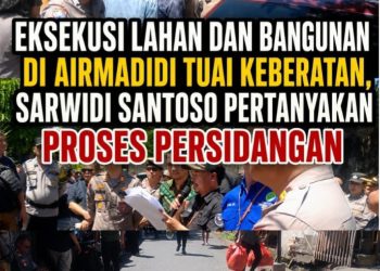 Eksekusi Lahan dan Bangunan di Airmadidi Tuai Keberatan, Sarwidi Santoso Pertanyakan Proses Sidang