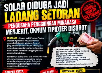 PENGUSAHA PENGGILINGAN PADI DI MINAHASA MENJERIT, SOLAR DI DUGA JADI LADANG SETORAN.