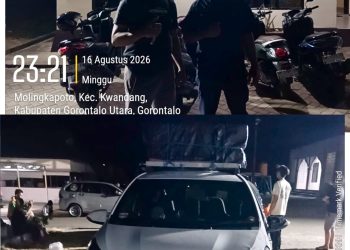 SATUAN KANIT NARKOBA POLRESTA GORONTALO UTARA AMANKAN KENDARAAN DAN DUA ORANG YANG DICURIGAI MENGIRIM OBAT TERLARANG