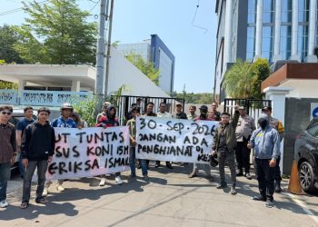 APAK–GRH Kembali Gelar Aksi di Kejari Makassar, Ishadul Desak Ketua KONI Ismail Segera Diperiksa*
