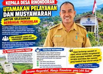 Kepala Desa Rinondoran Utamakan Musyawarah untuk Selesaikan Persoalan Yang Terjadi, Harapkan Solusi Damai