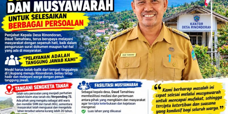 Kepala Desa Rinondoran Utamakan Musyawarah untuk Selesaikan Persoalan Yang Terjadi, Harapkan Solusi Damai